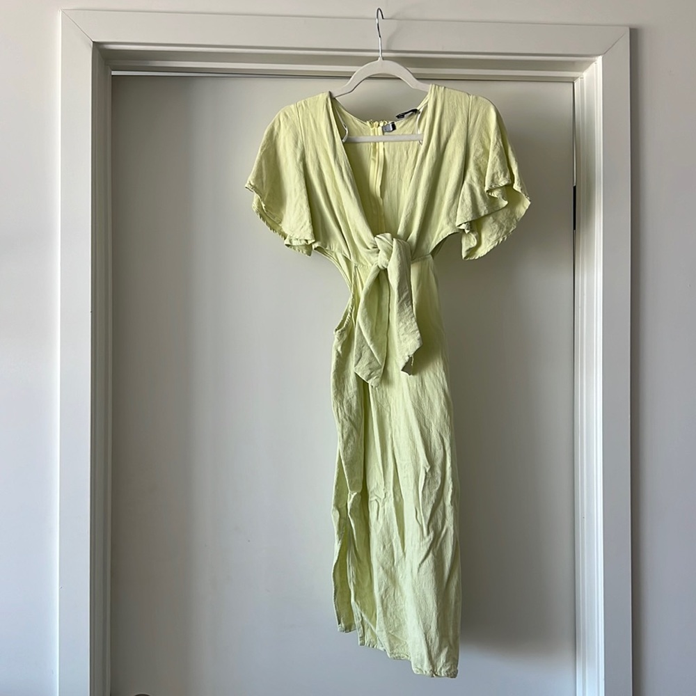 Green Linen Dress